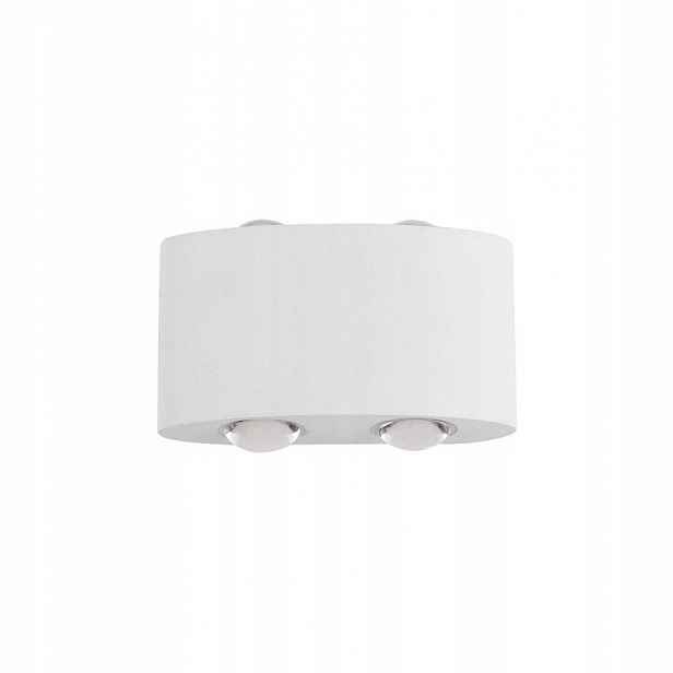 Venkovní nástěnné svítidlo Gilberto Bílé IP54 4xLED 280lm Moderní hliník