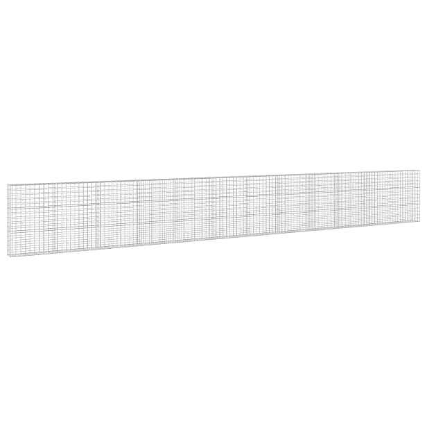 vidaXL Gabion s drátem 3,5 mm a síťkou 10x10 cm 1200x30x150 cm