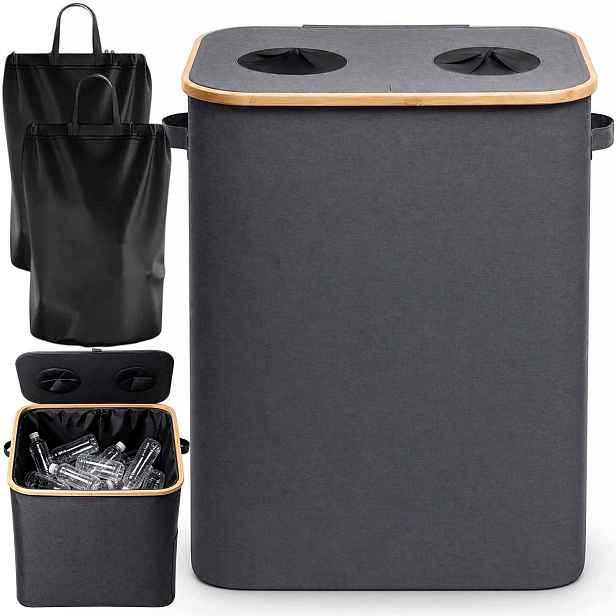 Koš Taška Na Recyklaci Odpadu Plastová Pet Láhev Skládací Nádoba 140 L