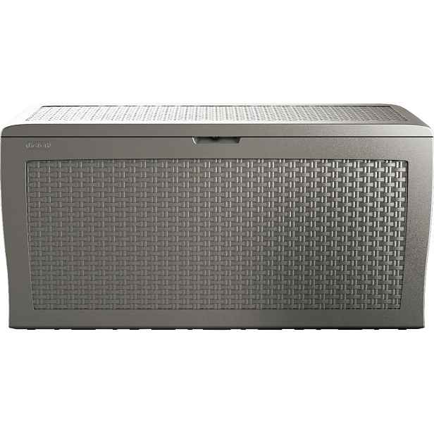 Keter Zahradní úložný box Samoa Rattan hnědá, 270 l, 117 x 57 x 45 cm