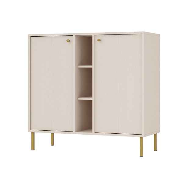 MASSENO KOMODA TORINO, 100/95/41 cm 2 dvířky, béžová