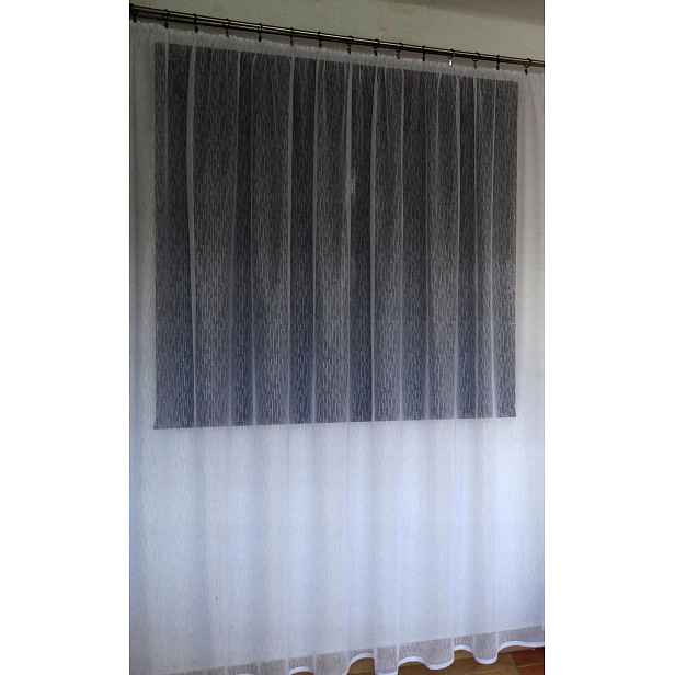 Mg Záclona Jemný Déšť 648/208 Bílá 300X250 s páskou G