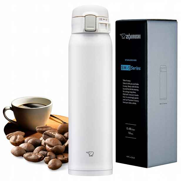 Termohrnek Zojirushi 600 ml na kávu, velký, vzduchotěsný, SM-SR60E-WA