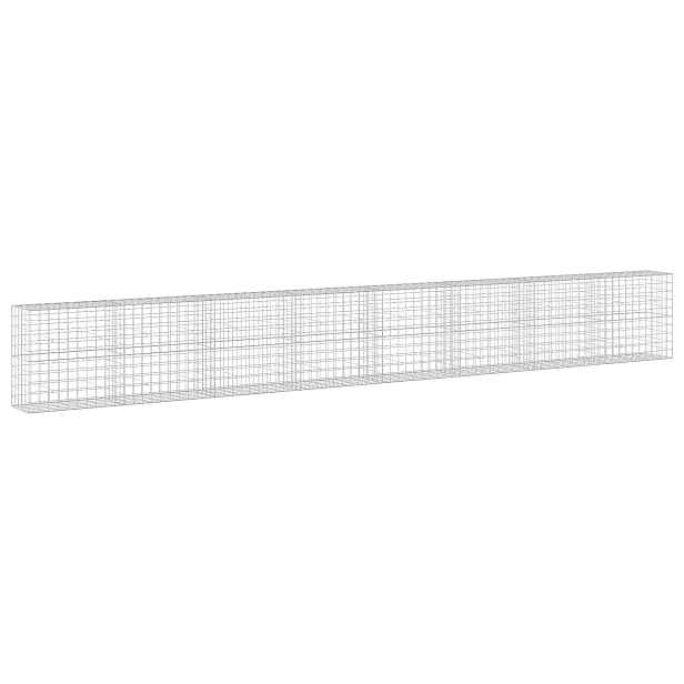 vidaXL Gabion s drátem 3,5 mm a síťkou 10x10 cm 800x50x100 cm