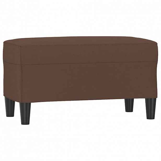 vidaXL Lavice hnědá 70x35x41 cm umělá kůže