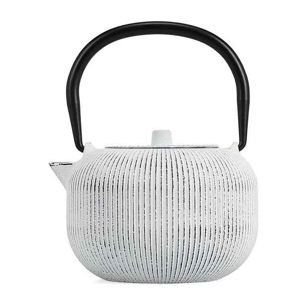 Černobílá konvice na čaj z litiny se sítkem 350 ml Sencha – S|P Collection