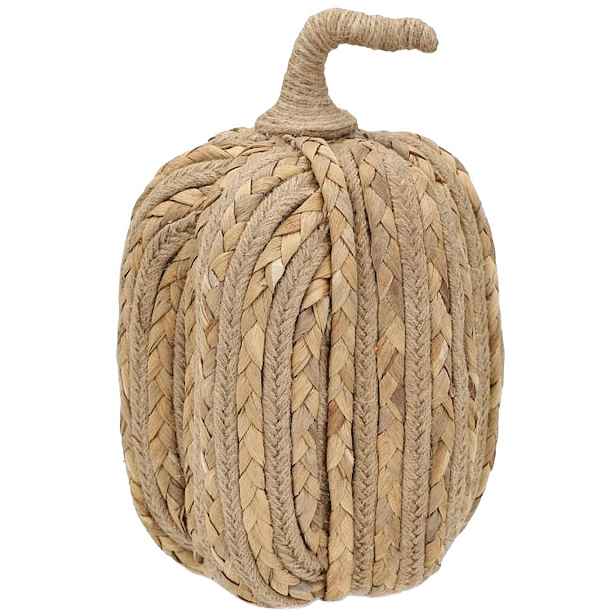 Figurka Dýně Boho Jutová Na Halloween Podzim Ozdoba Velká 27 cm