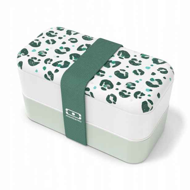 Obědový box Monbento Original Graphic Green Leopard
