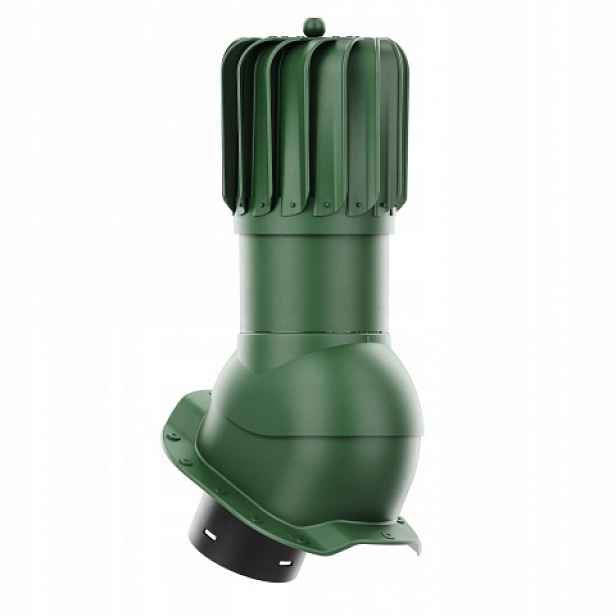 Rotační krb Rotoline pro plechovou střešní krytinu R fi 150 mm podlouhlý zelený