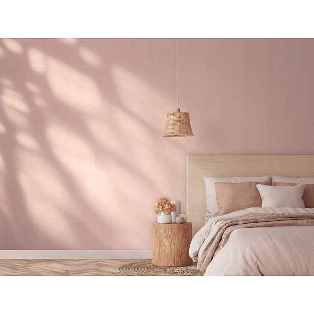 Světle růžová exkluzivní tapeta s ozdobnou texturou do pokoje 10 M X 106 CM