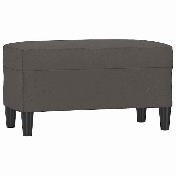 vidaXL Lavice šedá 70x35x41 cm umělá kůže