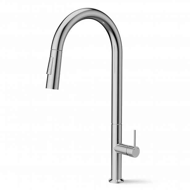 Chromovaná Kuchyňská Baterie S Vytahovací Sprškou, Výška 455 MM