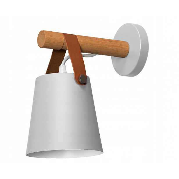 Nástěnná lampa Kovová nástěnná lampa s páskem Bílá