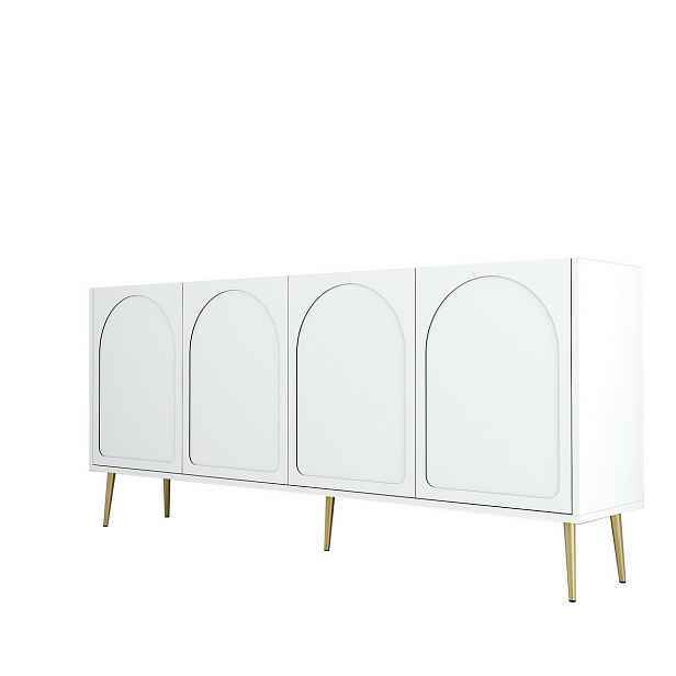 Skříňka Lyon White and Gold
