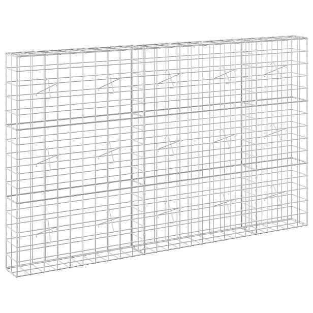 vidaXL Gabion s drátem 3,5 mm a síťkou 10x10 cm 250x20x150 cm