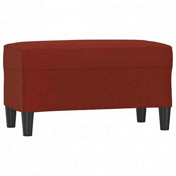 vidaXL Lavice vínová 70 x 35 x 41 cm umělá kůže