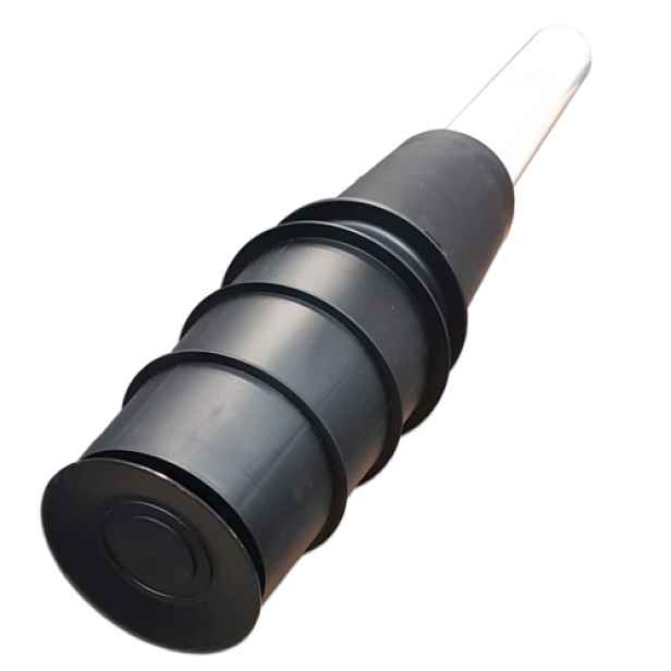 Komínek koaxiální DN 80/125 černý