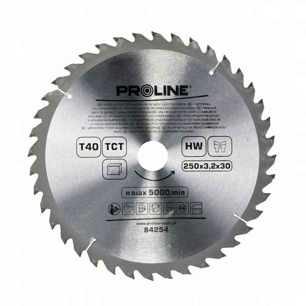 Kotoučová pila s karbidem na dřevo 315 mm 40 zubů Proline 84314