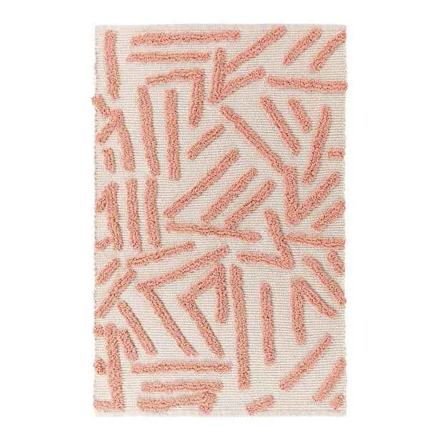 Růžovo-krémový pratelný koberec 60x90 cm Athena – douceur d'intérieur