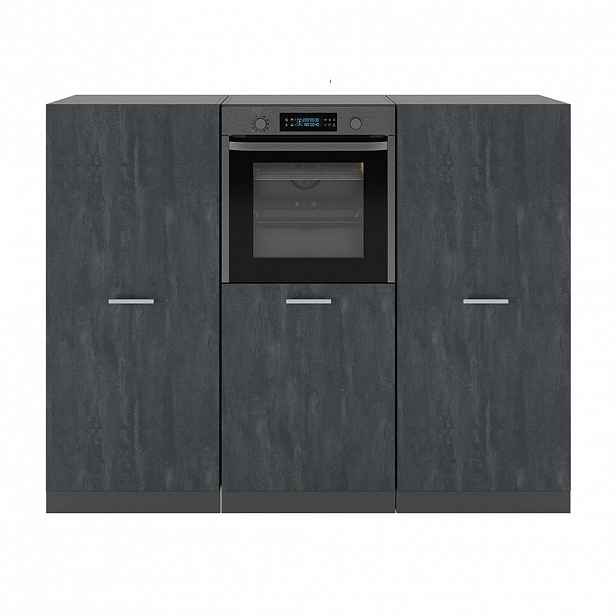 Vicco KUCHYŇSKÝ BLOK R-Line Černý beton/antracit 180 cm bez pracovní desky