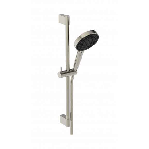 Ideal Standard Idealrain Solos - Set sprchové hlavice, tyče a hadice, 3 proudy, EcoFlow, Silver Storm A7897GN