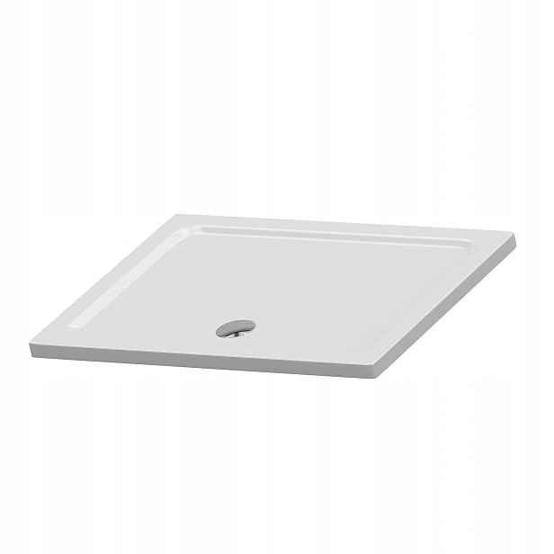 Sprchová Vanička Obdélníková 80x90 Akrylová 5 CM Bílý Sifon