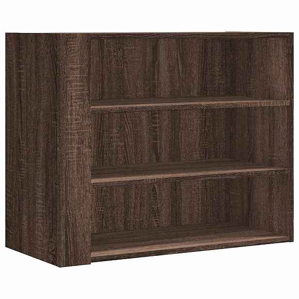 vidaXL Nástěnná skříňka hnědý dub 75 x 35 x 60 cm kompozitní dřevo