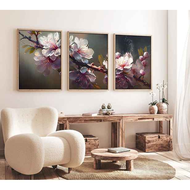 Dekorativní rámovaný obraz z MDF (3 kusy) Huhu222 - 50 x 70