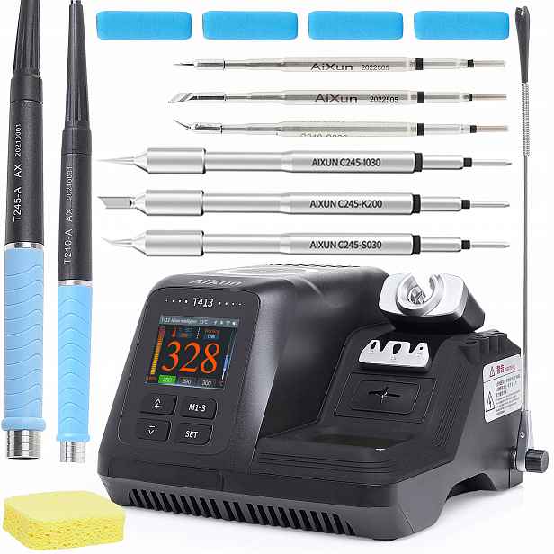 Profesionální Stanice Aixun T413 200W Systém Jbc T245 T210 6 Hrotů Sada