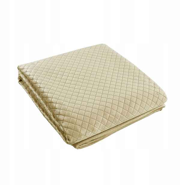 Prošívaný přehoz Velvet 200x220 béžová