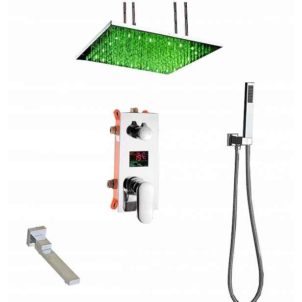 Sada Led Displejová Dešťová Sprcha 60 CM