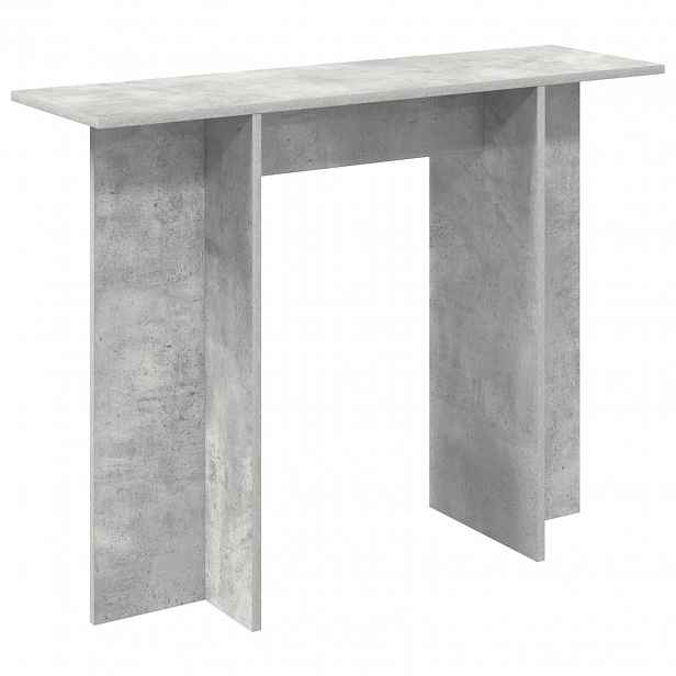 vidaXL Konzolový stolek Betonově šedá 100 x 30 x 75 cm