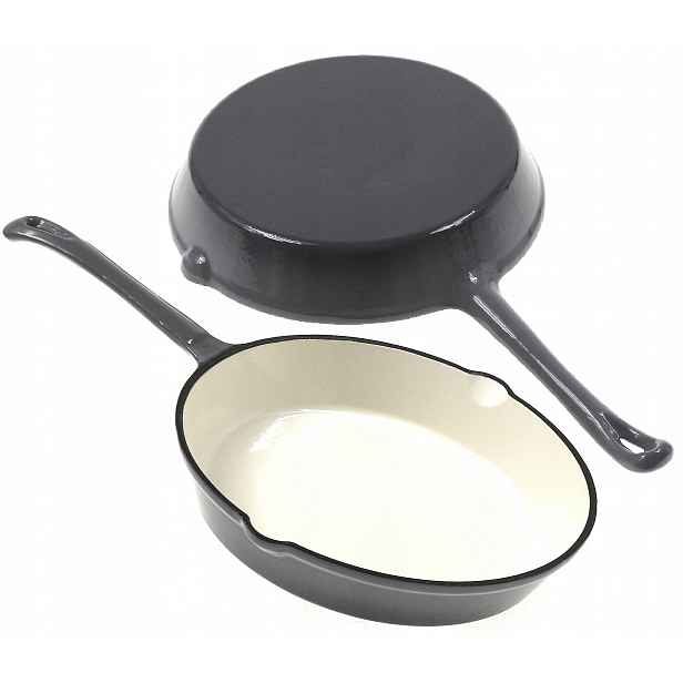 Smaltovaná litinová pánev 30 cm. Smalt Trouba Ohnisko Indukce Plyn