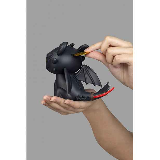Beast Kingdom Szczerbatek Toothless pokladnička vinylová figurka 12 cm