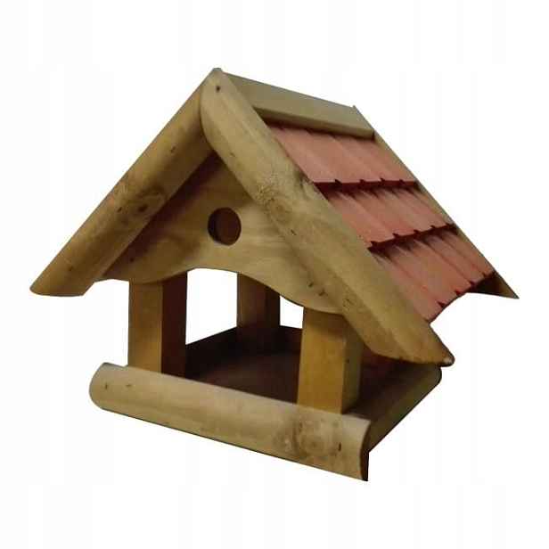 Dřevěné krmítko pro ptáky 34 cm 42 cm 35 cm