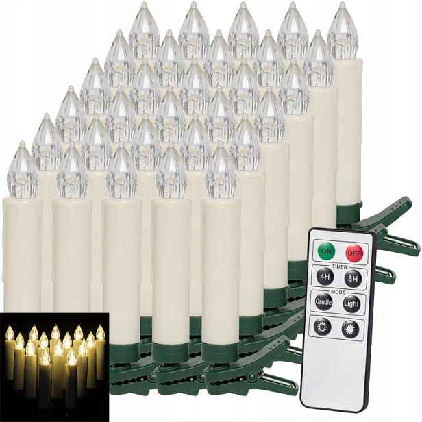 Lampičky Osvětlení Vánočního Stromku 30 Led Dálkové Ovládání