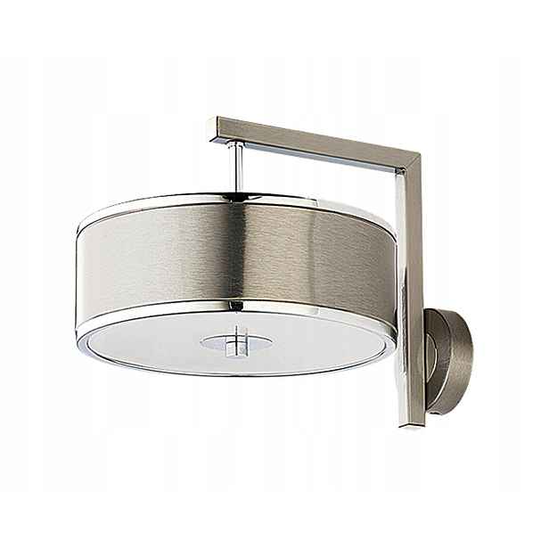Nástěnné svítidlo Jazz Stříbrné skleněné stínítko 1xE14 Nástěnná lampa do obývacího pokoje Dům