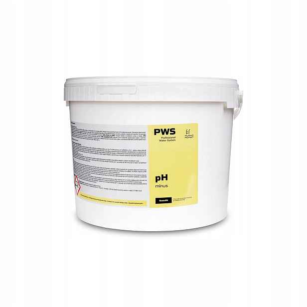Pws pH minus 7,5kg pro úpravu pH vody bazénová chemie