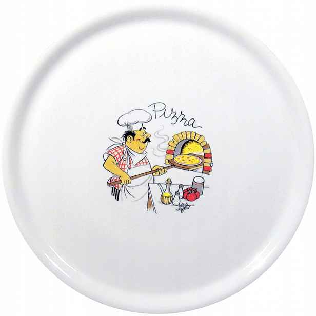 Talíř na pizzu z porcelánu Traditional bílý, průměr 31 cm sada 6 ks