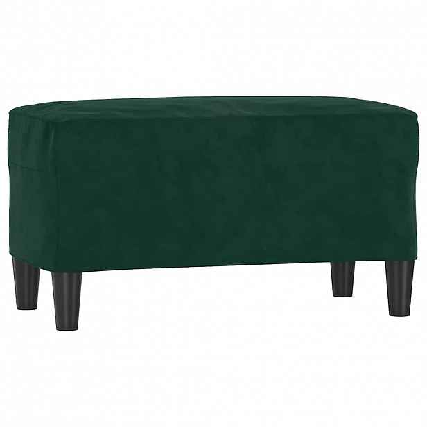 vidaXL Lavice tmavě zelená 70x35x41 cm samet