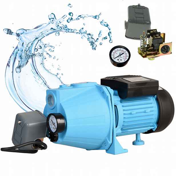 Čerpadlo Na Vodu Hydroforové Set 100S Povrchové 1100W Výkonné Sací Příslušenství