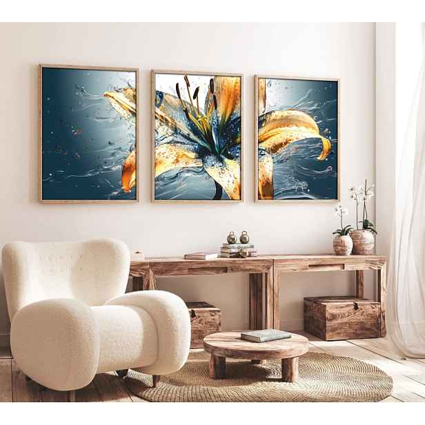 Dekorativní rámovaný obraz z MDF (3 kusy) Huhu219 - 50 x 70