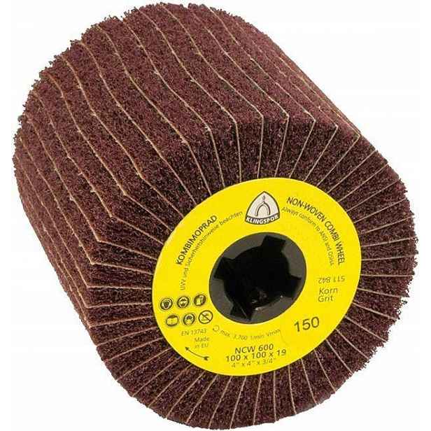Lamelový kotouč s vložkou NCW600 K80 100x100x19 mm Klingspor