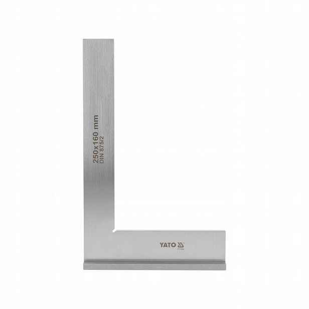 Ocelový Zámečnický Úhelník 250X160 MM Din 875/2 Přesný 90° Yato