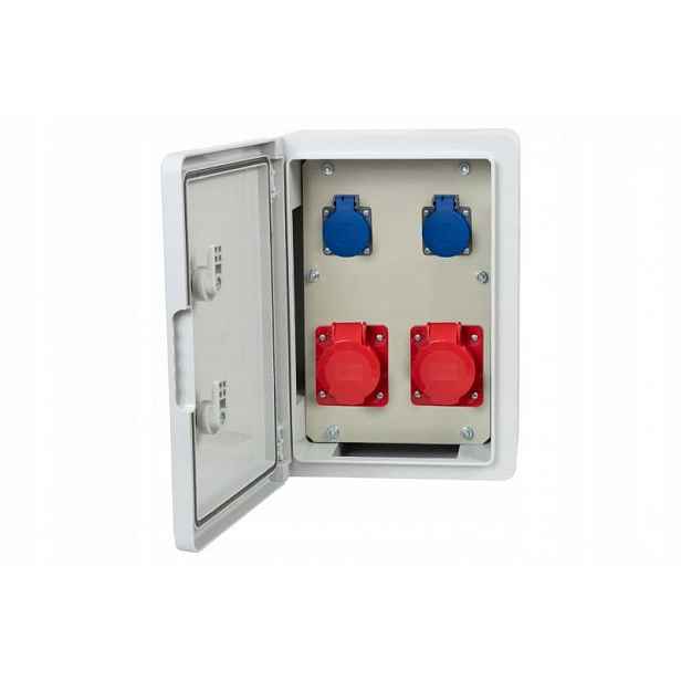 Stavební rozvaděč RB-250 2x16A 5p 2x230V IP65