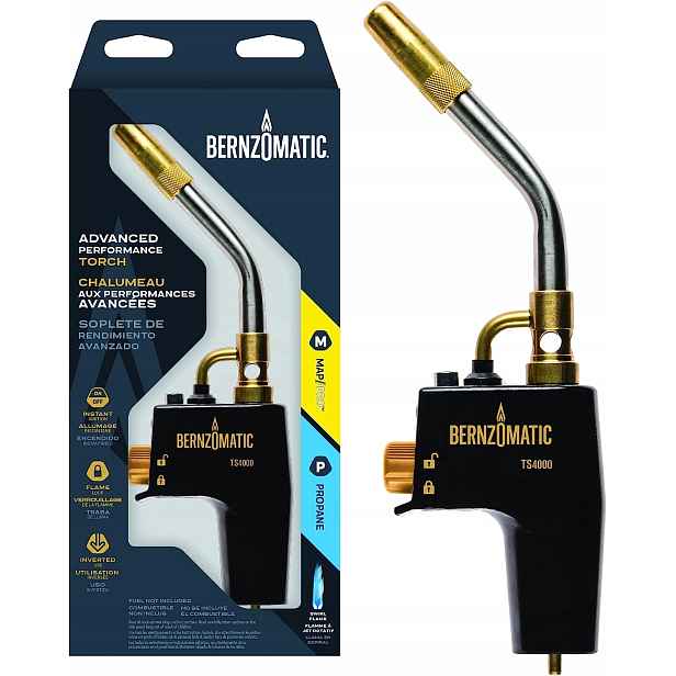 Turbo Plynový Hořák Bernzomatic TS-4000 Pro Tvrdé Pájení 2927 °C