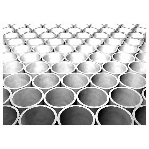 Fototapeta Šedé válce Geometrie Abstraktní vinylová 368x254 lepidlo