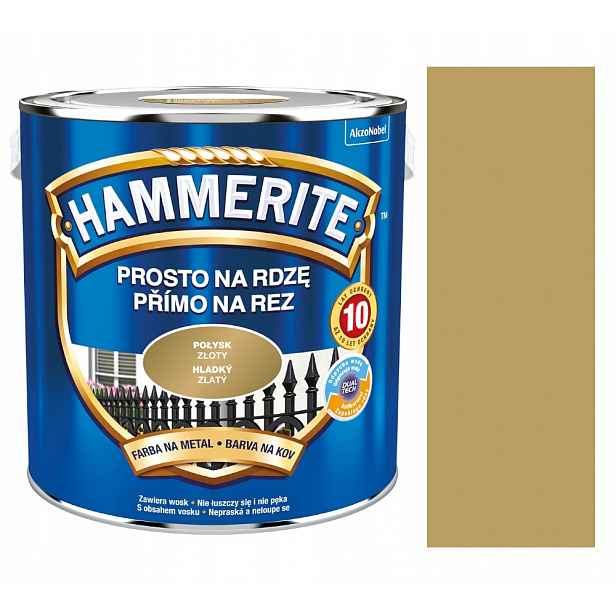 Hammerite Barva Na Rez 2,5L Zlatý Lesk