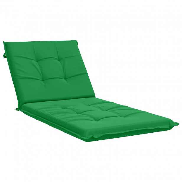 vidaXL Polštář na lehátko GEMERT 100% polyester Zelená 190 x 80 x 9 cm