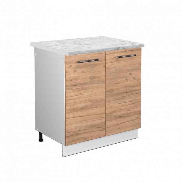 Vicco SKŘÍŇKA POD DŘEZ Fame-Line Zlatý mocný dub 80 cm , PD Mramor